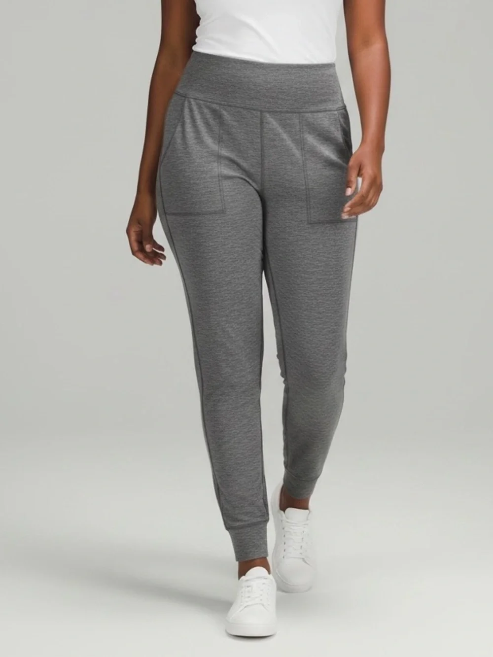 Lululemon Align HR Jogger Full Length Heathered Graphite Grey Grey Size 12